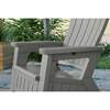 Suncast Elements Dove Gray Adirondack Chair with Storage BMAC1000DG